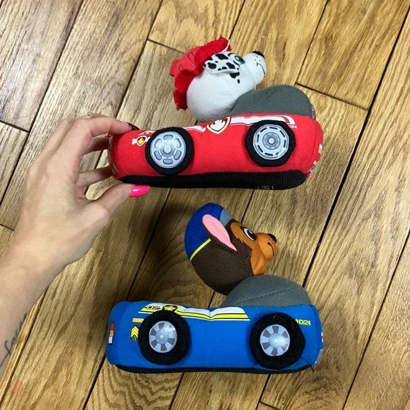 Kids Paw Patrol Marshall Chase Character Slippers‎ 9/10 Red Blue - Picture 3 of 5